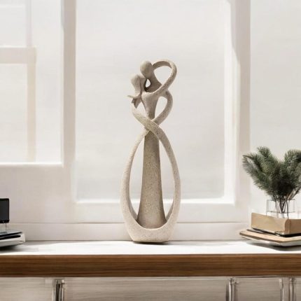 Romantic Kissing Couple Sculpture